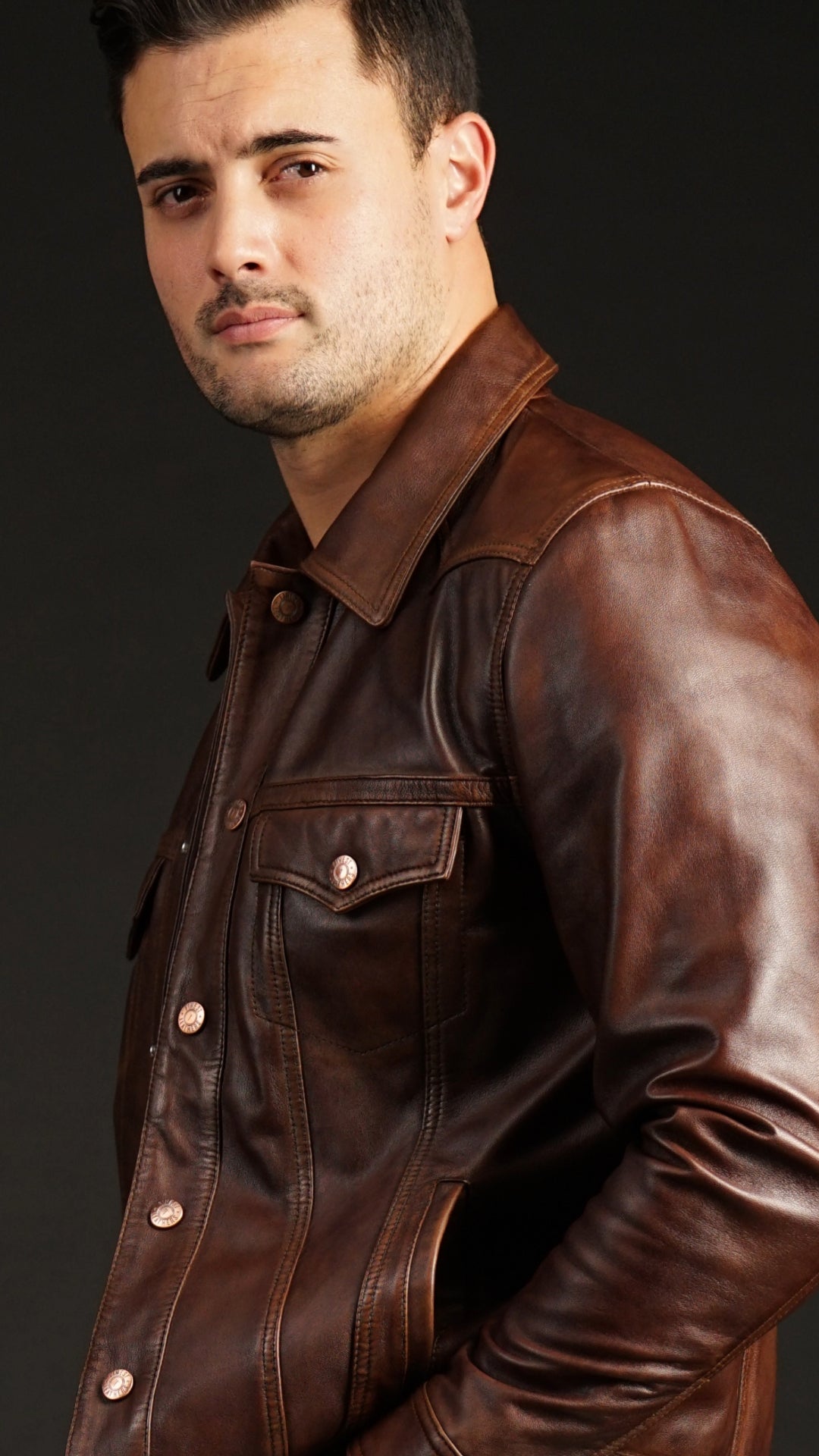 Handmade leather jacket online
